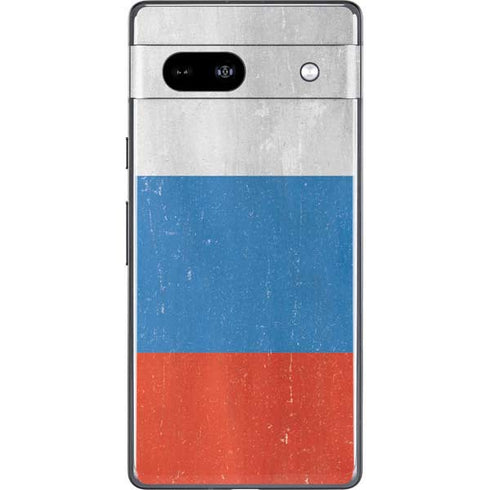 Russian Flag Distressed Google Pixel 7a Skin